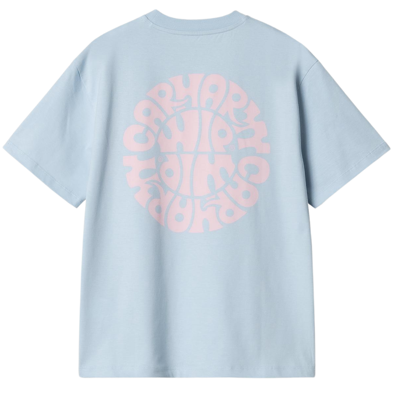 W S/S Jazzy T-Shirt - Carhartt - Air Sky / Air Pink - T-Shirt