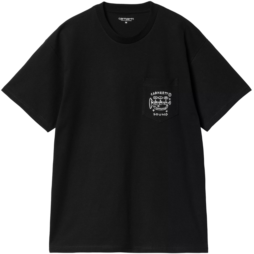 S/S Fragments Pocket T-Shirt - Carhartt - BLACK/WHITE - T-Shirt