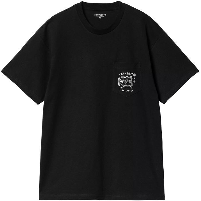S/S Fragments Pocket T-Shirt - Carhartt - BLACK/WHITE - T-Shirt