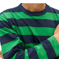 BLUE NIGHT STRIPES EMILIO T-SHIRT - Thinking Mu - Multicolor -  T-Shirt Langarm