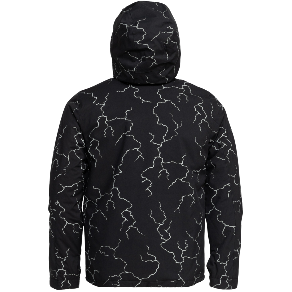 High In The Hood Printed Yth - Quiksilver - High Energy Black Reflective - Snowboard-Jacke