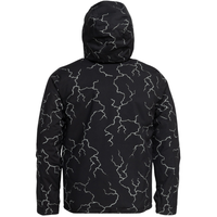 High In The Hood Printed Yth - Quiksilver - High Energy Black Reflective - Snowboard-Jacke