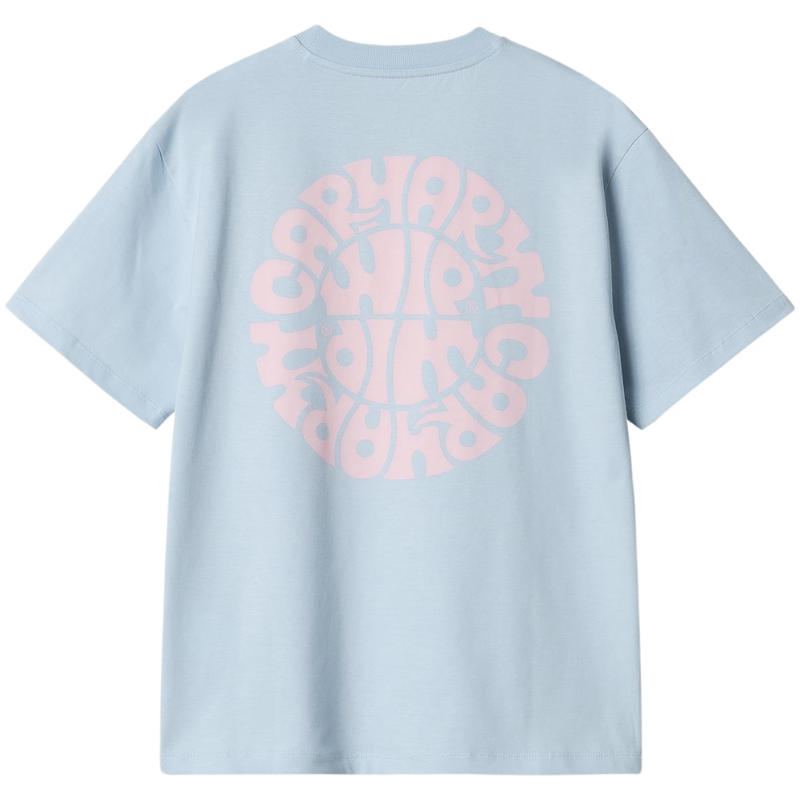 W S/S Jazzy T-Shirt - Carhartt - Air Sky / Air Pink - T-Shirt