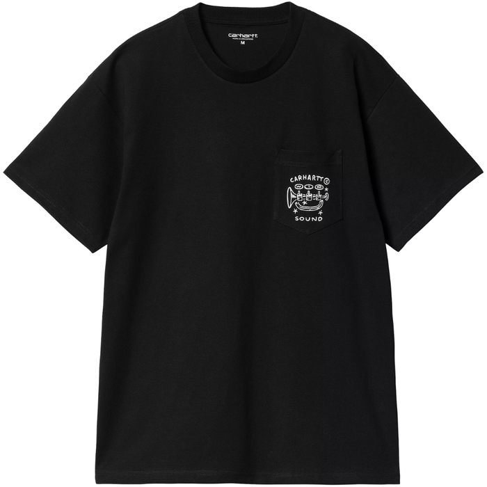 S/S Fragments Pocket T-Shirt - Carhartt - BLACK/WHITE - T-Shirt