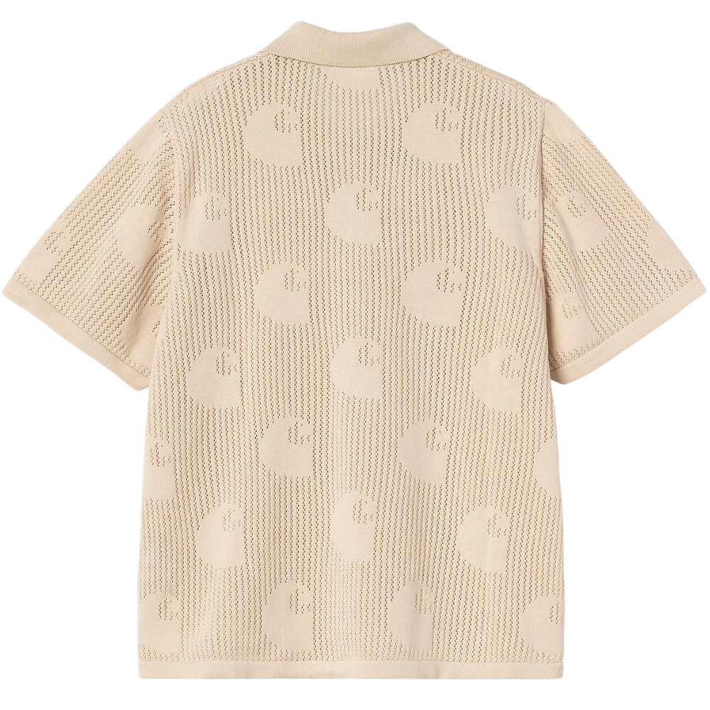 W S/S Temple Knit Shirt - Carhartt - Fleur De Sel - Polo Kurzarm