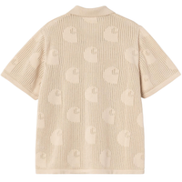 W S/S Temple Knit Shirt - Carhartt - Fleur De Sel - Polo Kurzarm