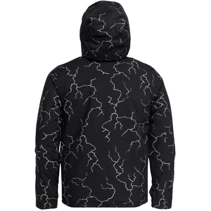 High In The Hood Printed Yth - Quiksilver - High Energy Black Reflective - Snowboard-Jacke
