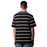 Carhartt - S/S Aiken Pocket T-Shirt - Aiken Stripe, Black - T-Shirt