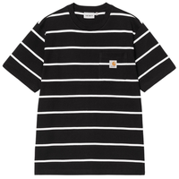 Carhartt - S/S Aiken Pocket T-Shirt - Aiken Stripe, Black - T-Shirt