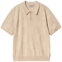 Carhartt - S/S Checker Polo - Fleur De Sel - Polo Kurzarm