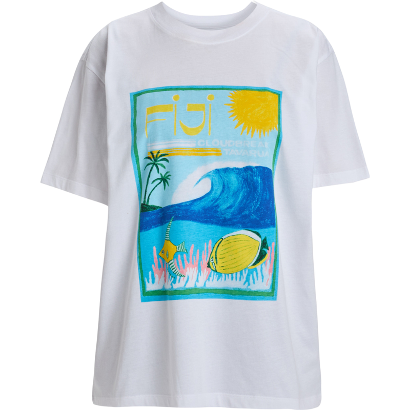 Atlas Hangloose - Roxy - Bright White Fiji - T-Shirt