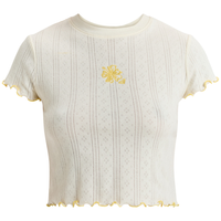 Pointellebaby T - Roxy - EGRET - Crop Top
