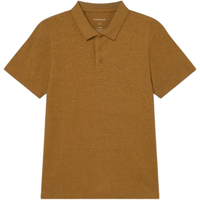 BROWN HEMP POLO - Thinking Mu - Egypt Brown - Polo Kurzarm