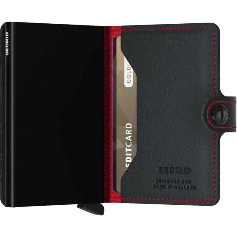 Miniwallet - Secrid - perforated black/red - Tech Wallet