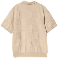 Carhartt - S/S Checker Polo - Fleur De Sel - Polo Kurzarm