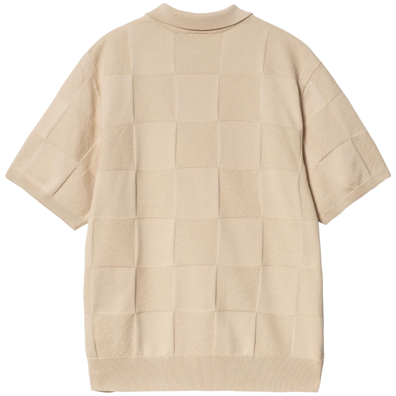 Carhartt - S/S Checker Polo - Fleur De Sel - Polo Kurzarm