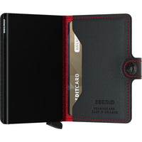 Miniwallet - Secrid - perforated black/red - Tech Wallet