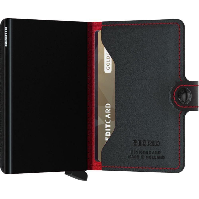 Miniwallet - Secrid - perforated black/red - Tech Wallet