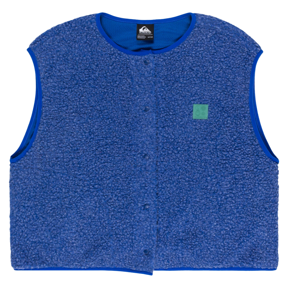 Cropped Vest - Quiksilver - Surf the Web - Fleece Weste
