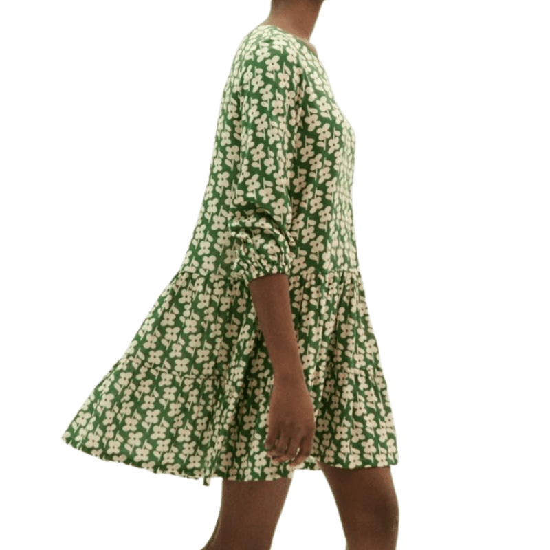 DAISY LILY DRESS - Thinking Mu - Green - Kleid Kurz