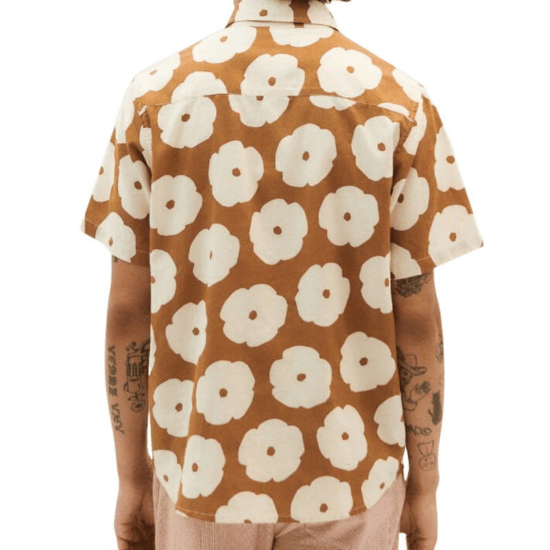 POPPY TOM SHIRT - Thinking Mu - Egypt Brown -  Kurzarmhemd