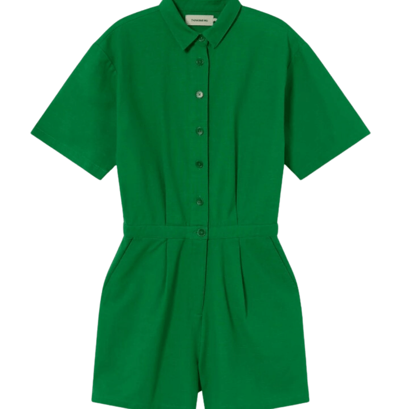 CLOVER GREEN AGATA JUMPSUIT - Thinking Mu - Green - Jumpsuit	