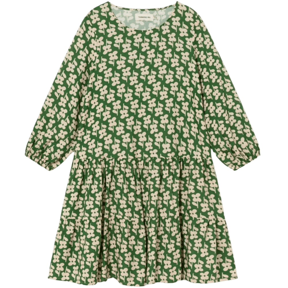 DAISY LILY DRESS - Thinking Mu - Green - Kleid Kurz