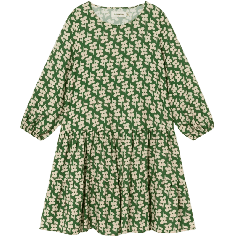 DAISY LILY DRESS - Thinking Mu - Green - Kleid Kurz