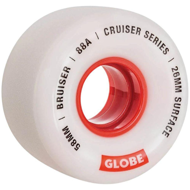 Bruiser - Globe -  White/Red/58 - LB Rollen-Wheels