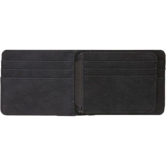 Von Primo - Quiksilver - Black - Ledergeldtasche