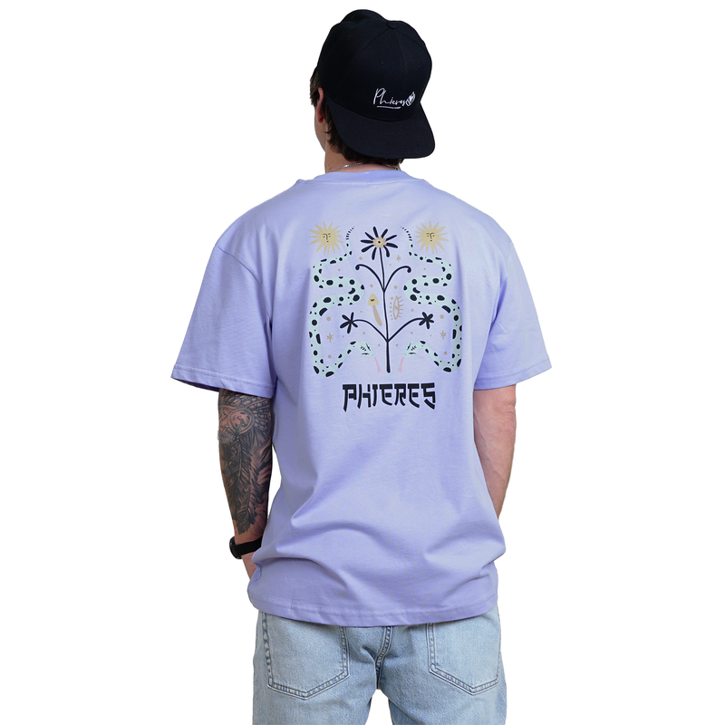 Snaphlower Tee - Phieres - Lavender - T-Shirt