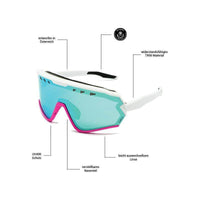 Sharkbiteph Origin - Phieres - Matt Wht Pink/ Ice Blue - Technische Sonnenbrille