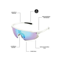 Samuraiph - Phieres - Matt Wht/Ice Blue - Technische Sonnenbrille