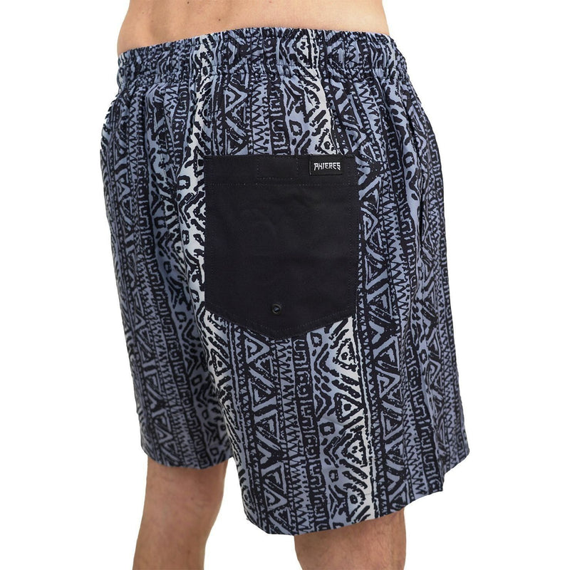 Phonbeach-Phieres-Black Pattern-Badehose