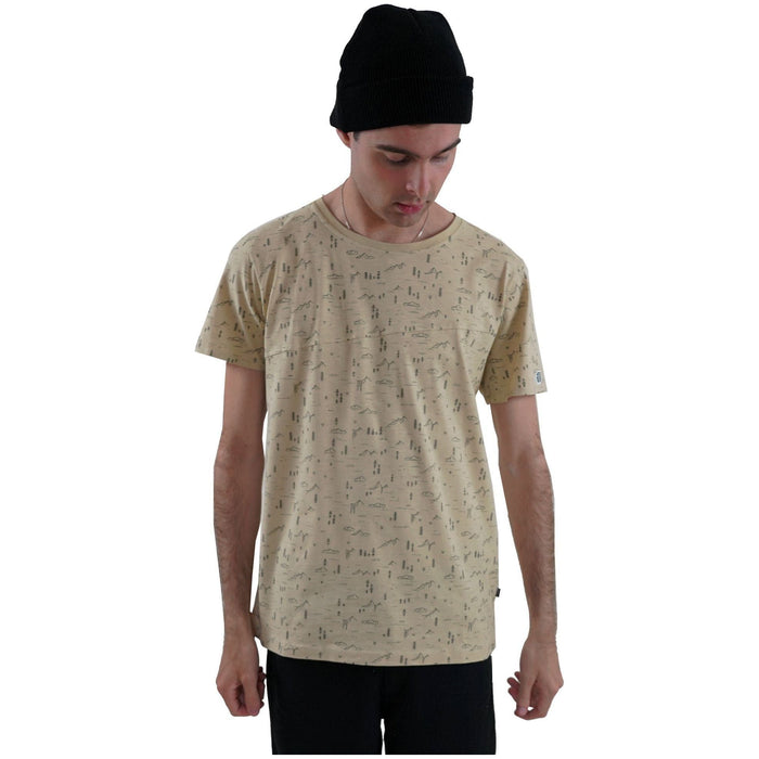 BN-SquareNOblock Tee T-Shirt - BenonConform - Natur/Pale Khaki/Pri - T-Shirt