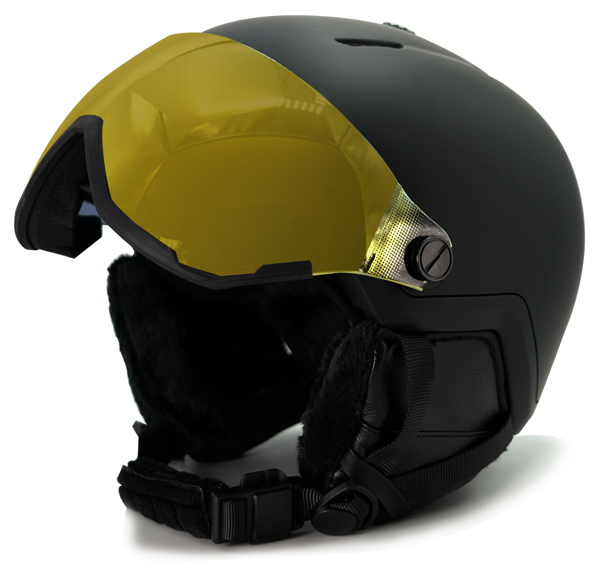 Akupho Shield - Phieres - Matt Black - Snowboard Helm