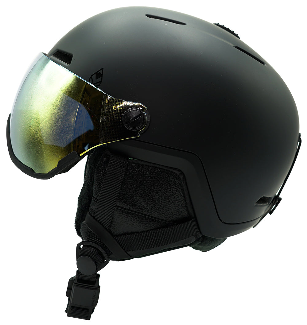 Akupho Shield - Phieres - Matt Black - Snowboard Helm
