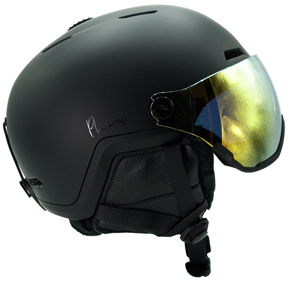 Akupho Shield - Phieres - Matt Black - Snowboard Helm