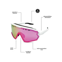 Sharkbiteph Origin - Phieres - Matt Wht Pink/Cherry - Technische Sonnenbrille