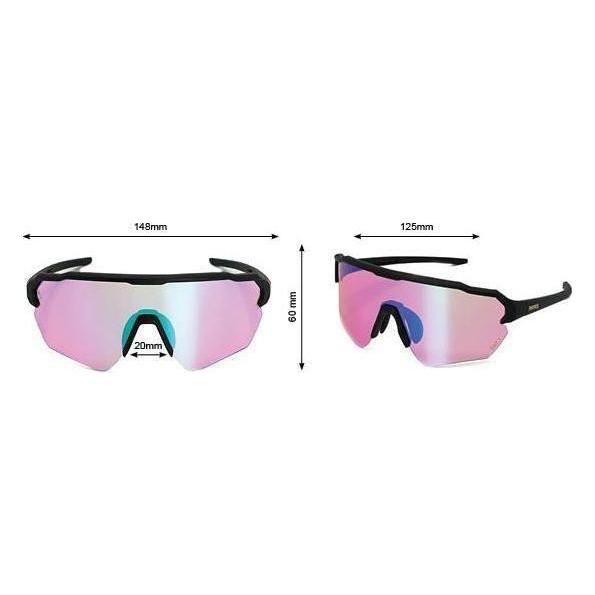 Sandgraiph Ltd - Phieres - Mtt Blk/Pink Green - Technische Sonnenbrille