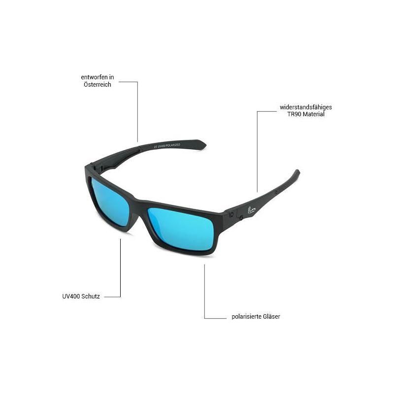 Archerph - Phieres - Matt Black-Blue Mirr - Sonnenbrille
