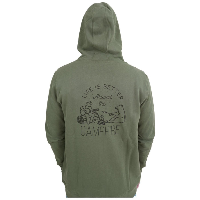 BeCampNOfire ZH - Benonconform - Mid Olive - Zip Hoodie