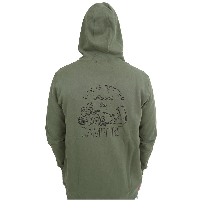 BeCampNOfire ZH - Benonconform - Mid Olive - Zip Hoodie