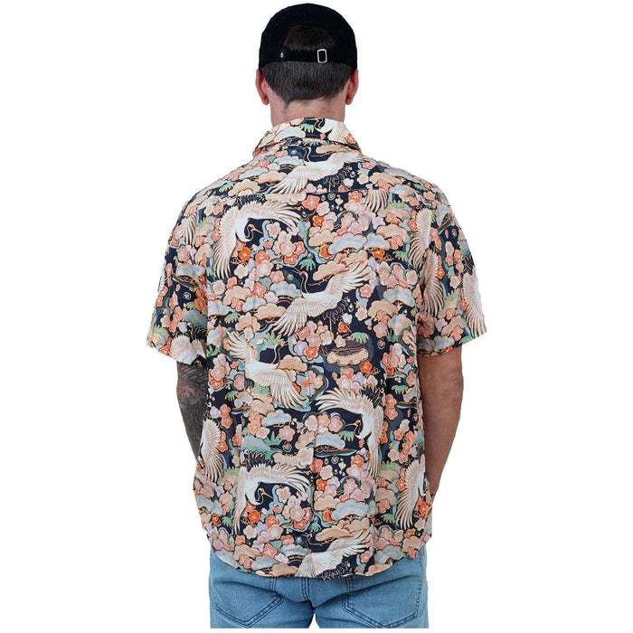Oriphami Shirt - Phieres - Black - Kurzarmhemd