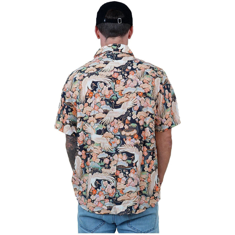 Oriphami Shirt - Phieres - Black - Kurzarmhemd