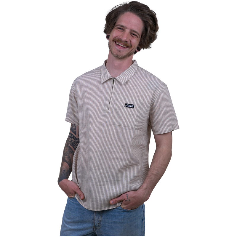 BN Closetoearth Polo - Benon Conform - Sand Ecru - Polo Kurzarm