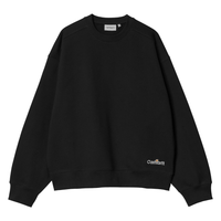 Carhartt - Label Script Sweat - BLACK - Crew Sweater
