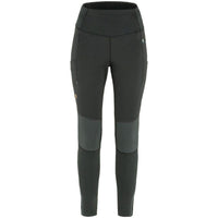 Fjällräven - Abisko Värm Trekking Tights W - Black-Iron Grey - Outdoor - Outdoorbekleidung - Outdoorhosen - Wanderhose lang
