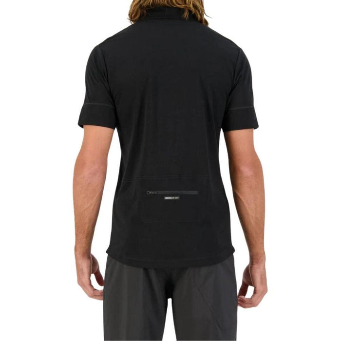 Mons Royale - Cadence Half Zip T - BLACK - Outdoor - Outdoorbekleidung - Outdoorshirts - Shirt Wolle
