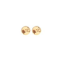 Eydl - Noten Ohrenstecker Steel Gold Holz - A-Noten - Ohrring